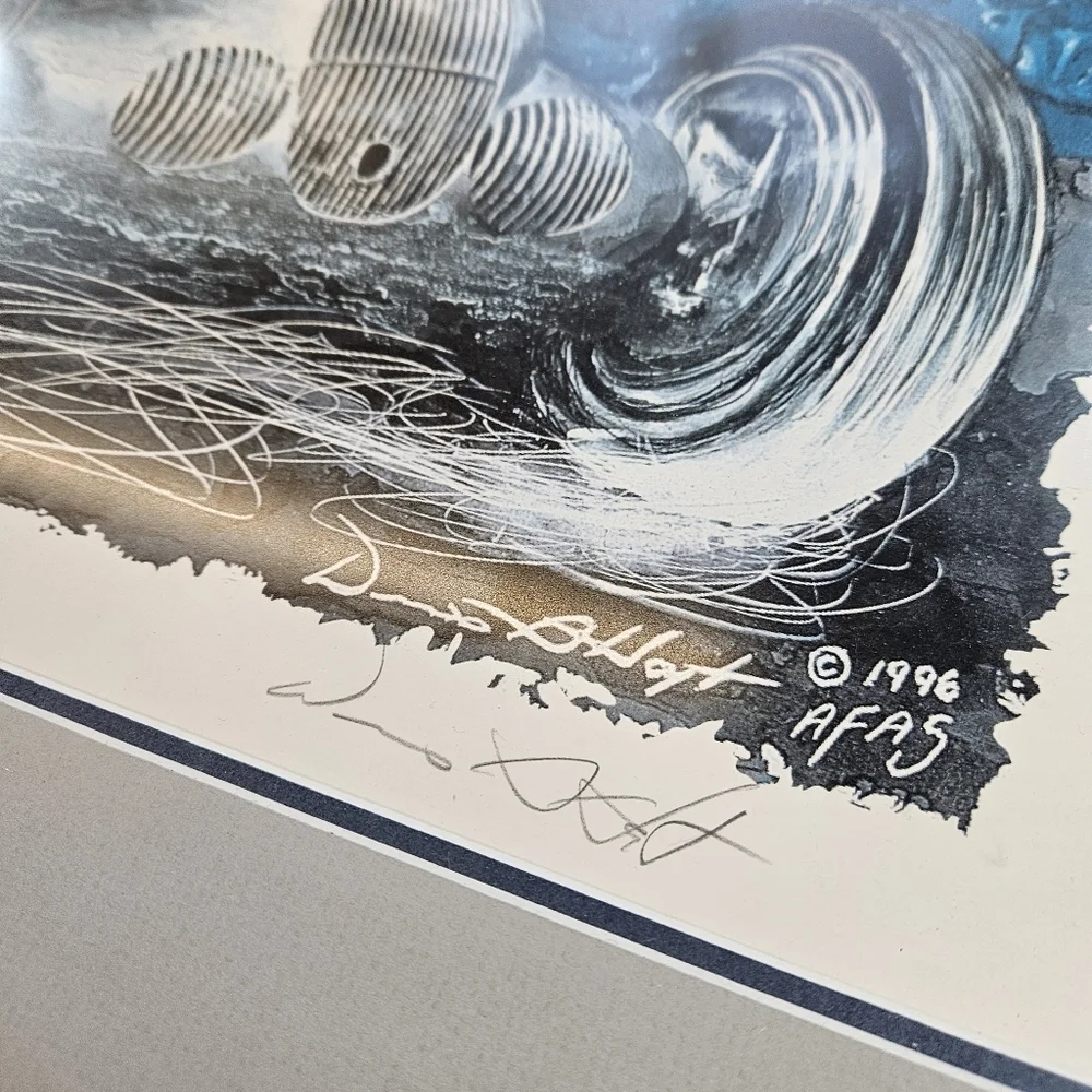 Mercedes-Benz 300SL W125 Gullwing Limited Print Signed By Dennis Hoyt 106/300